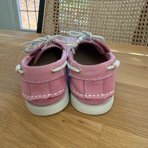 Sperry Pink Kids Moccasins
